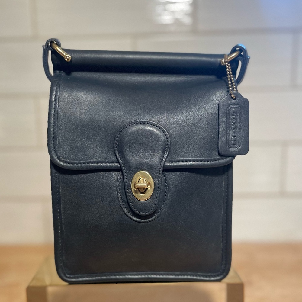 SOLD Navy Murphy Coach Purse